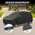 thumbnail image 3 of Unique Bargains Car Cover for Seat Ibiza IV/V 2008-2021 210D-PU Outdoor Full Car Cover All Weather Waterproof Windproof Sun Protection with Driver Door Zipper Black, 3 of 6