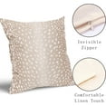 thumbnail image 3 of Antelope Pillow Covers 20X20 Inch Beige Faux Fawn Deer Animal Print Decorative Square Pillow Cases Modern Neutral Cotton Linen Throw Pillows Set of 2 Home Decor for Sofa Couch Bedroom Outdoor, 3 of 6