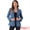 Light Blue, variant on Women's Notched Lapel Denim Blazer Work Pad Jean Jackets L Light Blue