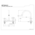 thumbnail image 2 of Kingston Brass KB726AXLS Gooseneck Kitchen Faucet without Sprayer, Antique Copper, 2 of 2
