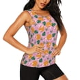 thumbnail image 2 of Easygdp Fruit Women's Workout Tank Top, Running Top, Hiking Shirt, Quick-Dry for Running, Yoga, Hiking - Large, 2 of 9