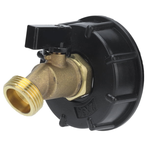 Válvula De Totalización, Rosca Macho G3/4 Adaptador De Tanque IBC Diámetro De Entrada De 60 Mm Fácil De Usar Con Anillo De Sellado Para Contenedor