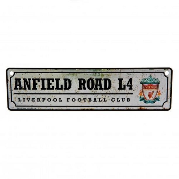 Liverpool FC - Señal de Ventana Diseño Retro (Multicolor)