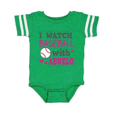 

Inktastic I Watch Baseball with My Abuelo Gift Baby Boy or Baby Girl Bodysuit