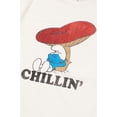 thumbnail image 4 of Chill Smurf Graphic Tee - White Casual Cartoon T-Shirt, 4 of 4
