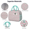 thumbnail image 4 of Lunch Bag Lunch Box for Women Reusable Insulated Lunch Bags,Water-Resistant Strawberry Plants Fruit Cooler Lunch Tote Bag, Large Capacity for Work Travel Picnic, 4 of 6