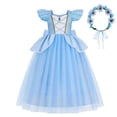thumbnail image 3 of Nuevo disfraz de Bella Cenicienta para niñas, disfraz de Halloween, disfraz de princesa Rapunzel, ropa para fiesta de cumpleaños y Navidad para niños, 3 of 5