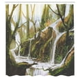 thumbnail image 3 of Ambesonne Fantasy Shower Curtain, Secret Paradise Paint, 69"Wx84"L, White Brown, 3 of 5