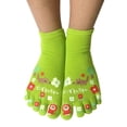 thumbnail image 2 of Wrapables® Big Bad Wolf Five Finger Cartoon Socks Five Toe Socks Set of 3, Grey/Black/Blue, 2 of 4