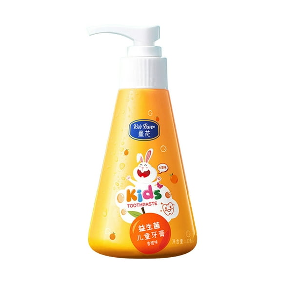 Drppepioner Children's Toothpaste, Oral Cleaning Press Protection, Fruit Flavor, 120g, Best Toothpaste for Kids