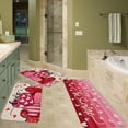 thumbnail image 4 of Valentine's Day Kitchen Mats Set, Pink Stripes and Hearts, Rustic Non-Slip Flannel Texture, Easy Clean for Bedroom Living Room Bathroom, 4 of 12