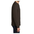 thumbnail image 3 of Yellow Rooster Men's Long Sleeve Essential T-Shirt Dark Chocolate Brown 2XL, 3 of 6