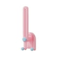 thumbnail image 3 of Wall Mounted Headband Holder Hooks for Hair Accessories, Rubber Bands, Hair Clips | Flexible Foldable Plastic Storage Rack | Adhesive Bathroom Jewelry Organizer, Beige Pink Yellow, 8.5"x2.8" Space, 3 of 7