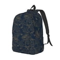 thumbnail image 2 of Xecao Vintage Chrysanthemum for Canvas College Laptop Backpack, Durable Rucksack Travel Notebook Bag School Backpack Book Bag for Men Women, 2 of 8