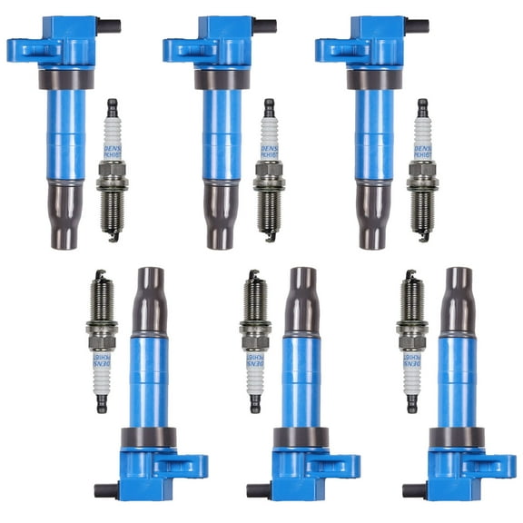 High Performance Ignition Coil and Denso Platinum Spark Plug Compatible with Kia Sedona UF546