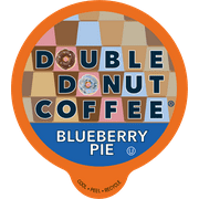 Double Donut Blueberry Coffee Pods, Medium Roast, 24 Count for Keurig K Cup Brewers