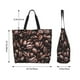 thumbnail image 5 of Fotbe Coffee Bean Bolsa Tote Estética de Lona con Estampado para Mujer - Bolsa Reutilizable de Hombro Casual para Vacaciones, Compras, Trabajo y Gimnasio, 5 of 8