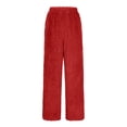 thumbnail image 5 of Plush Pajama Pants Women 2026 Winter Soft Thermal Elastic Waist Drawstring Loose Sleepwear Bottoms Pj Pants, 5 of 6
