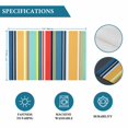 thumbnail image 6 of Colorful Stripes Placemats Set of 4, Modern Abstract Art Vertical Striped Placemats for Dining Table, Place Mats for Kitchen Tabletop, Waterproof Wipeable Dining Table Mats Set, 6 of 9