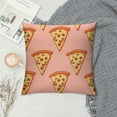 thumbnail image 2 of Nawypu  Pizza Pillow Cover Decorative Throw Pillows Cover Square Cushion Case Pillowcase with Zipper Sofa Home Decor for Couch Bedroom Patio, 2 of 5
