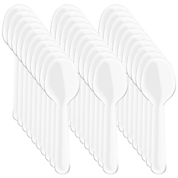 200 Plastic Spoons - 5.5 Clear Disposable Teaspoons (BPA-Free, Bulk Pack)