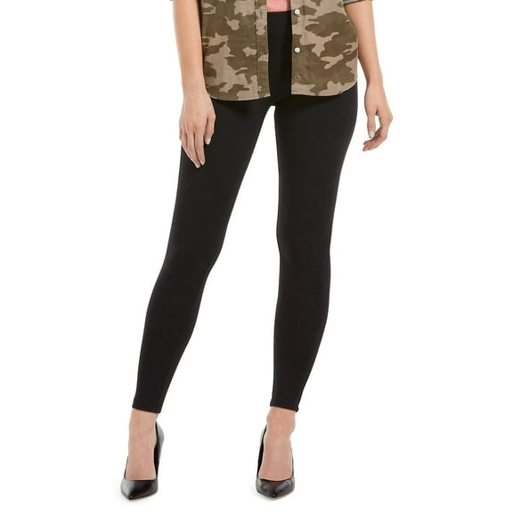 Wide Waistband Blackout Cotton-Blend Leggings