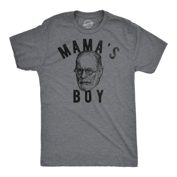 Velto Mens T-Shirt Mamas Boy Sigmund Freud Graphic Tee For Men All Size S-5XL