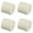 Z-Beige*4, variant on ZFSBZBS 4 Rolls Velvet Ribbon Frayed Edge Set, Handmade Fringe Silk Gauze, 1.5 in x 5 Yard Each, Antique Mauve Ribbon for Wedding, Bridal Bouquets, Flower Arrangement,Z-White*4