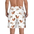 thumbnail image 3 of Naloa Rabbit And Squirrel Men's Beach Shorts, Surfing shorts, Swim trunks, Quick Dry Swim Trunks for Surfing Beach Fun - X-Large, 3 of 9