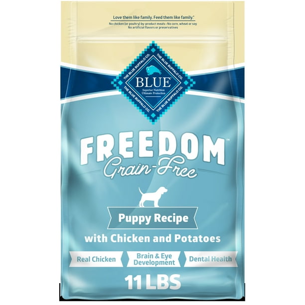 Blue Buffalo Freedom Chicken Dry Dog Food for Puppies, GrainFree, 11