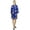 Royal Blue, variant on Bimba Women's Floral Printed Georgette Bridesmaid Robe Green Coverup Wrap-4
