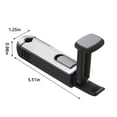 thumbnail image 3 of Yhmxh Car Accessories Motorcycle Accessories Car Hook 360 Rotating Mobile Phone Rear Seat Storage Horizontal And Vertical Multi-function Seat Hooks, 3 of 7