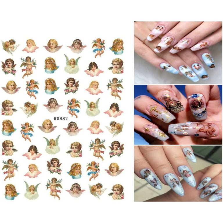 LV NAIL ART STICKER - GOLD HOLOGRAPHIC