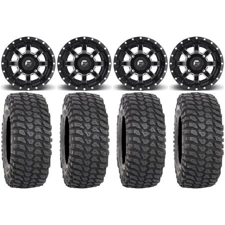 Fuel Maverick Black 15 Wheels 32 XCR350 Tires Can-Am Commander Maverick Renegade Outlander Defender