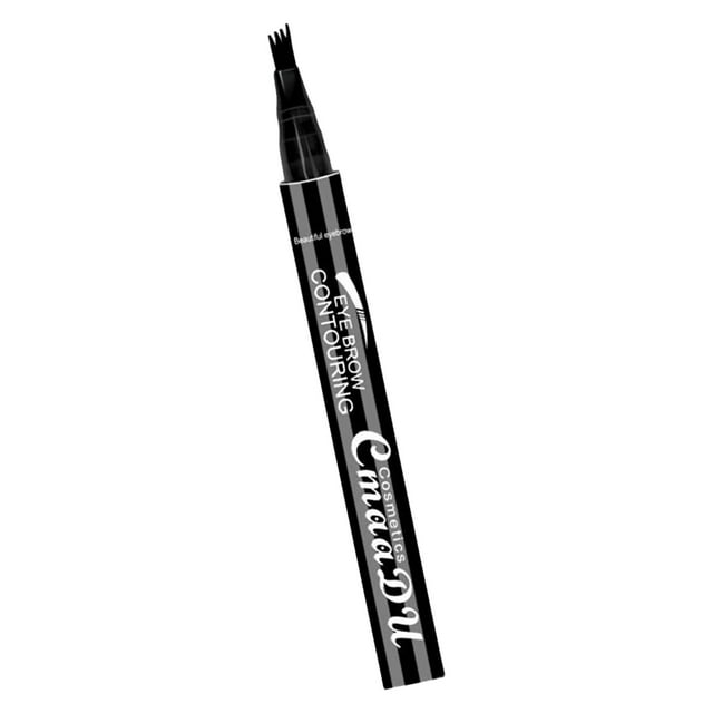 Lápiz para Cejas de 4 Puntos Sunnimix Lápiz de Larga Duración Negro