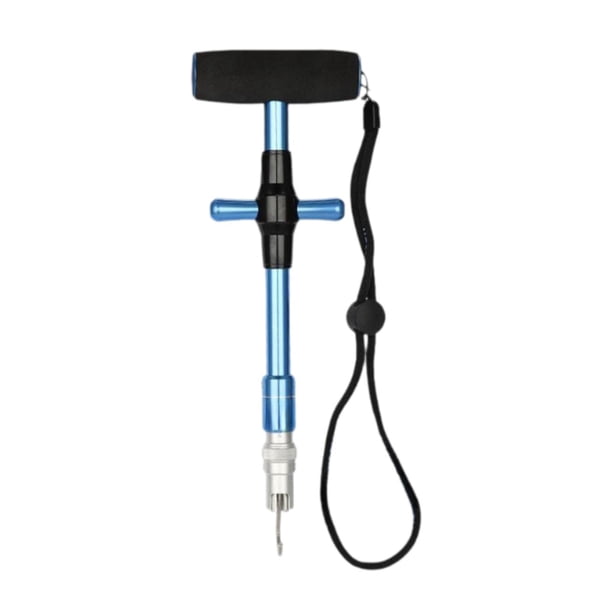 Extractor de anzuelos de pesca de liberación rápida con forma de anzuelo Azul