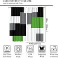 thumbnail image 2 of Pink and Black Curtains Gray White Geometric Silver Dark Abstract Square Art Curtain with Rod Pocket for Bedroom Living Room Home Decor Drapes Window Treatments 2 Panels Set 42x84, 2 of 4