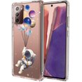 thumbnail image 1 of for Galaxy Note 20 Case,Galaxy Note 20 5G Case, Astronaut Crystal Clear Design Shock Absorption Bumper Soft TPU Cover Case for Samsung Galaxy Note 20 5G, 1 of 7
