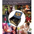 thumbnail image 3 of GHSDFBB Music Box The Nightmare Before Christmas Painted Wind Up Musical Box Clockwork Laser Engraved Wood Musical Gifts for Fans (Image2-Windup), 3 of 6