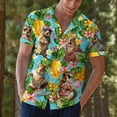 thumbnail image 6 of Funny Pineapple Squirrel Hawaiian Shirt For Men Tropical Shirts Aloha Hawaiian Shirts Short Sleeve Button Down Shirt Men TO1, 6 of 7