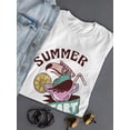 thumbnail image 3 of Summer Heart Toucan W Drink T-Shirt Women -Smartprints Designs, Female x-Large, 3 of 4