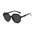 thumbnail image 2 of Sonducket 1 pieza de gafas de sol redondas unisex para mujer, productos clásicos de tendencia vintage, gafas circulares transparentes de leopardo, gafas Lentes Negro, 2 of 8