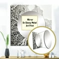 thumbnail image 3 of Designart "Monochromatic Underwater Corals I" coastal White Large Square Mirror - Square Bedroom Mirror Printed Wall Decor - Coastal Square Printed Wall Mirror Art, 3 of 5