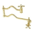thumbnail image 1 of Kingston Brass KS2102AX Héritage Mur Monter Pot Filler&44; Laiton Poli, 1 of 1