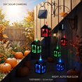 thumbnail image 7 of Halloween Solar Wind Chime Lights, Hanging Ghost Pumpkin Skull Decorative Lantern, Outdoor Garden Yard Porch Holiday Display, Haunted House Fall Festival Seasonal Decorative Lighting, 7 of 7