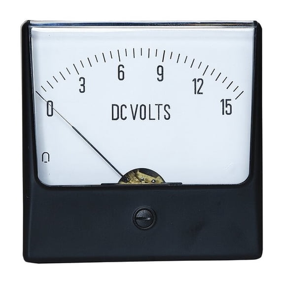 Manufacturer Varies Analog Panel Meter,DC Voltage,0-15 DC V 12G436