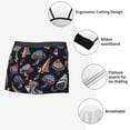 thumbnail image 5 of Wukai Mushroom Doodle Print Men’s Underwear Breathable Boxer Briefs,&nbsp;Moisture Wicking & Breathable-Large, 5 of 7