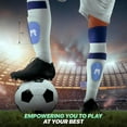 thumbnail image 3 of MiniGuards - Mini Shin Guards for Soccer Players - Tiny Shin Pads for Men, Women, Teens - Miniature Shin Guards 3.9 x 2.4 inch - Perfect for High Level Soccer Athletes (Blue), 3 of 8