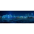 thumbnail image 2 of Miami Skyline Night with Wall Mural by Wallmonkeys Peel and Stick Graphic (36 in W x 13 in H) WM301472, 2 of 4