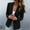 Black, variant on DondPO Blazers for Women Women Casual Solid Single Button Lapel Long Sleeve Slim Suit Temperament Coat For Ladies Blazers for Women Business Casual Work Office Suit Jackets Green L